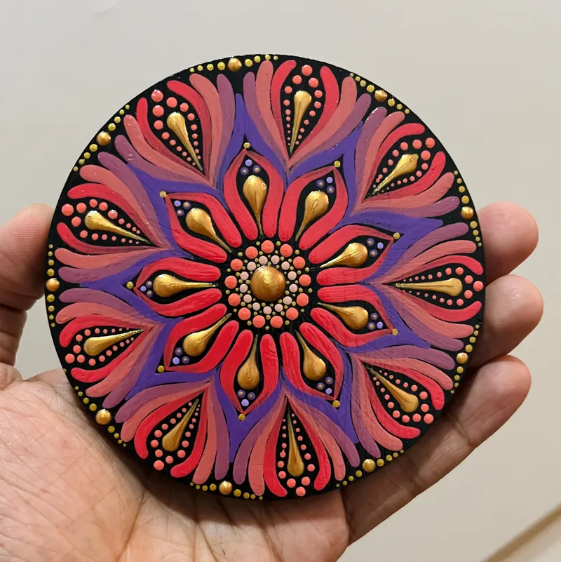 Floral Mandala Magnet - 2