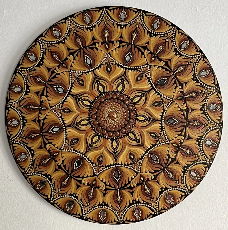 16” Golden Bloom Mandala - 4