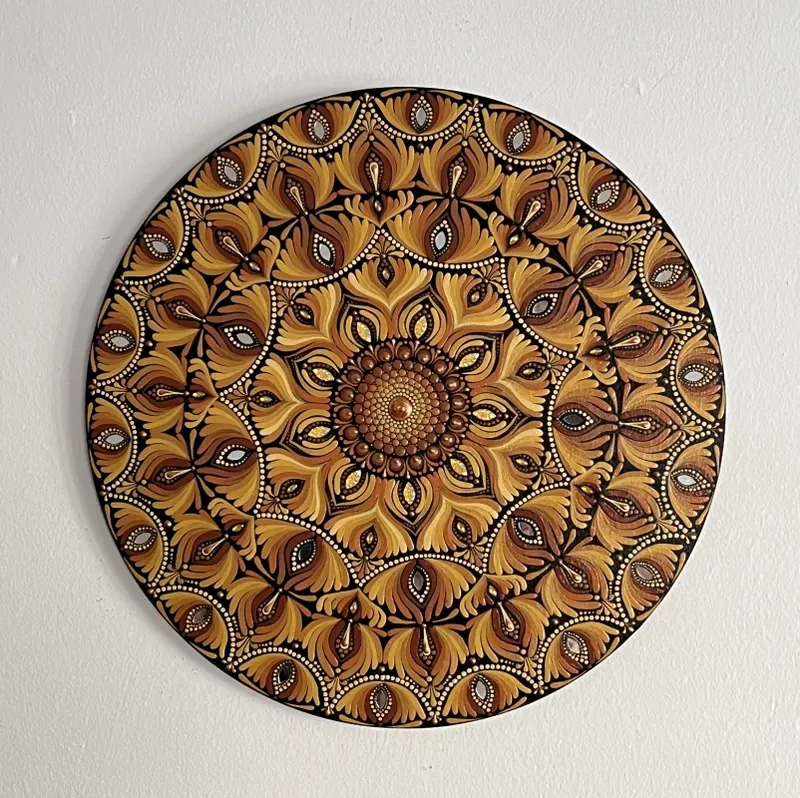 16” Golden Bloom Mandala - 5