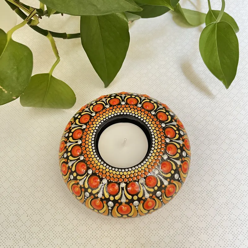Marigold Radiance Tea Light Holder - 2