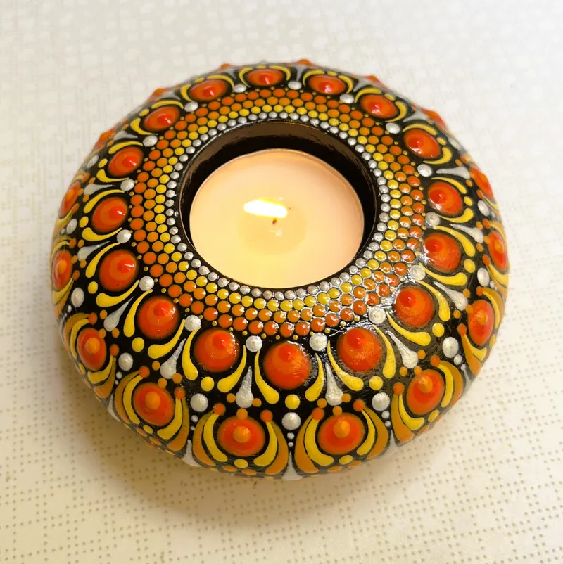 Marigold Radiance Tea Light Holder - 3