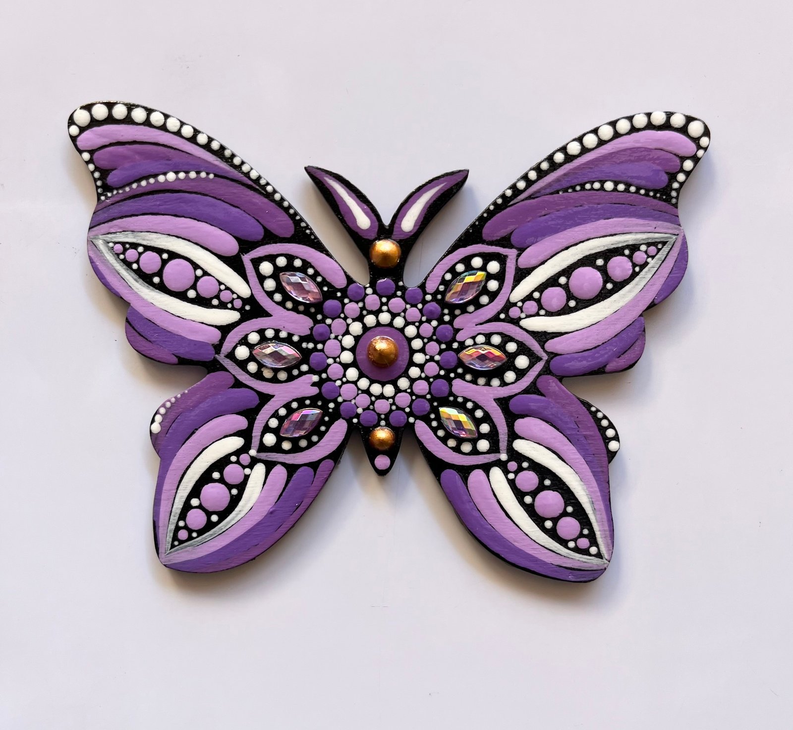 Violet Butterfly Magnet