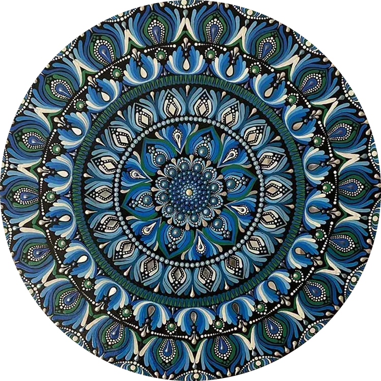 18” Calm Chaos Mandala