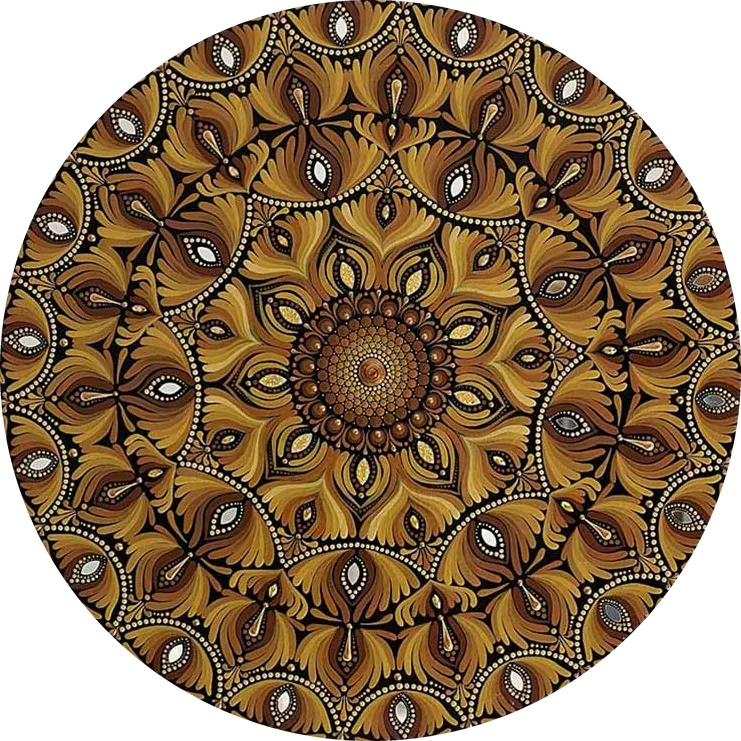 16” Golden Bloom Mandala