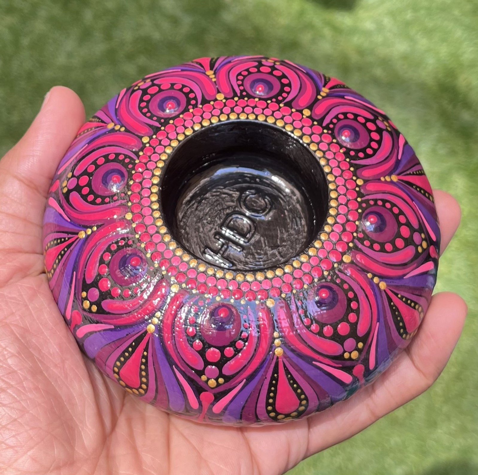 Radiant Pink Tea Light Holder